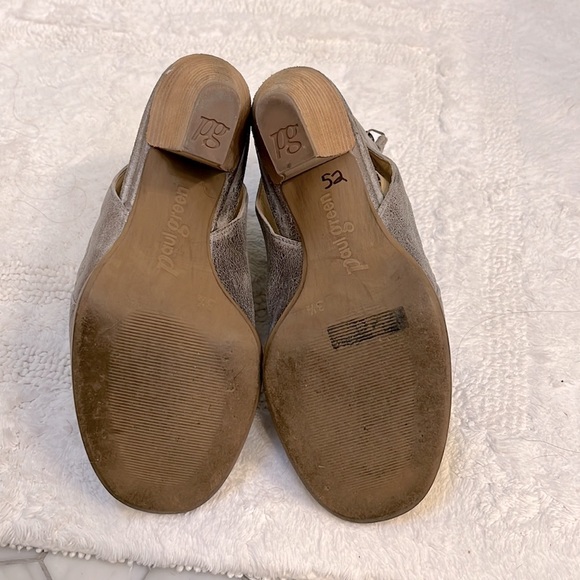 Paul Green Cayenne leather peel tie sandal in Smoke metallic leather 3.5… - Picture 6 of 8